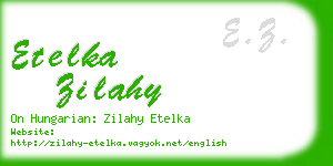 etelka zilahy business card